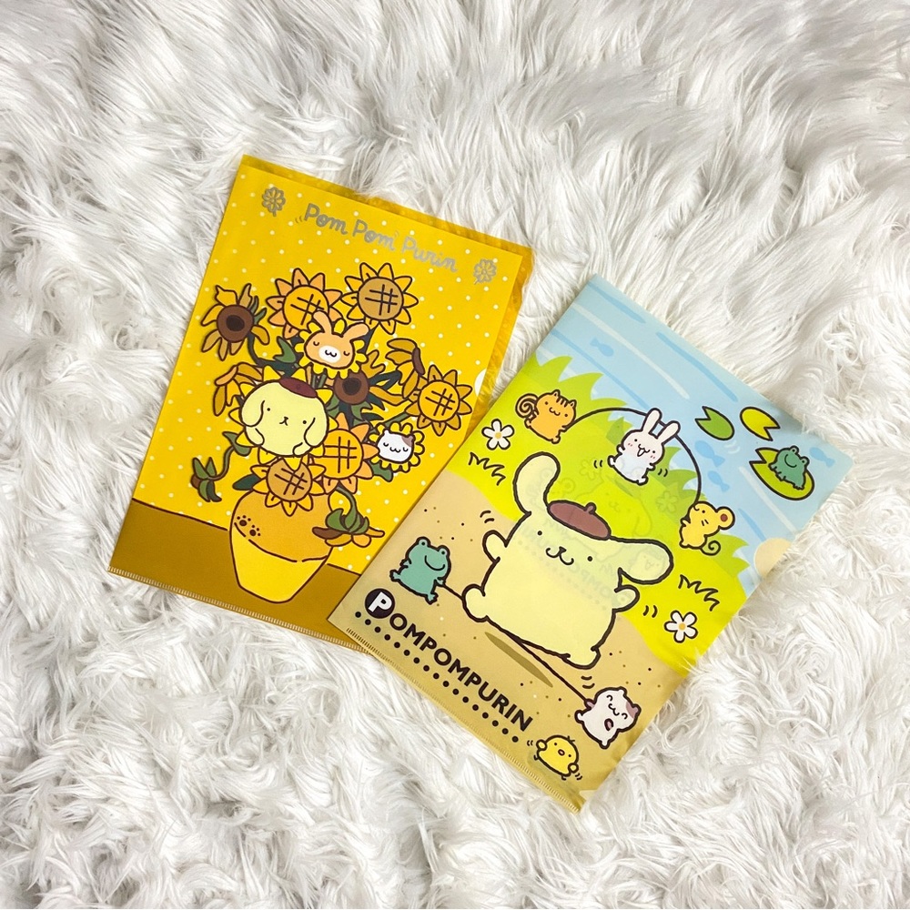 Set of 2 Sanrio Pompompurin Folders